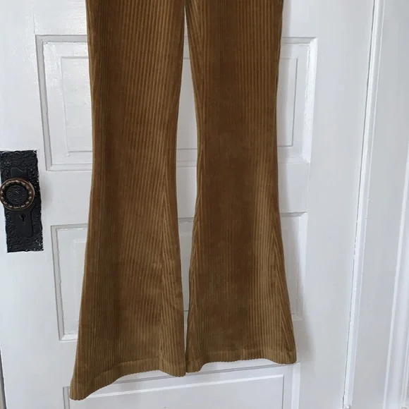 Aerie Tan Corduroy Flare Pants - Picture 4 of 8